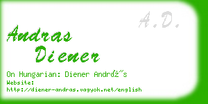 andras diener business card